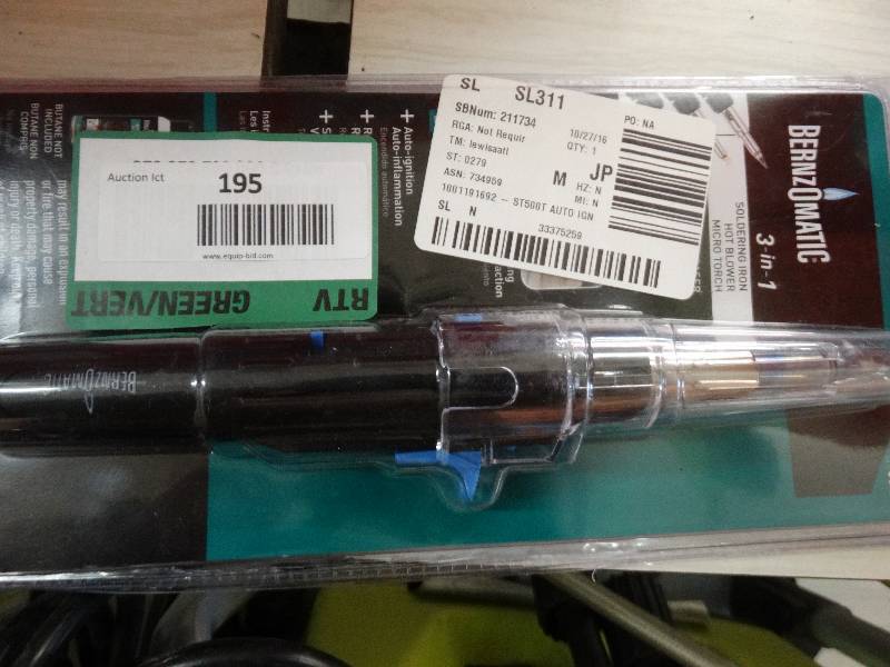 lot 195 image: Bernxomatic Soldering Iron.