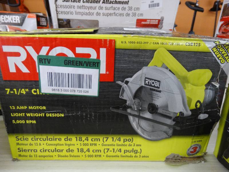 lot 198 image: Ryobi 714 Circular Saw.