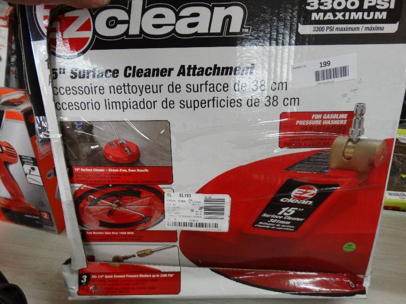 lot 199 image: EZ Clean 15 Surface Cleaner Attachment 3300 PSI.