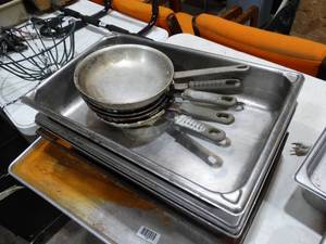 lot 1395 image: Restaurant Kitchen Pans and More
