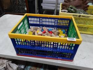 lot 1641 image: Basket of Kids Building Blocks