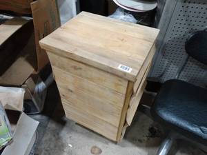 lot 1643 image: Multi Drawer Wood Cabinet