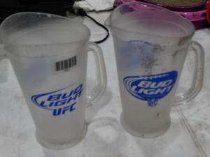 lot 1421 image: NFL & UFC Bud Light Pitchers
