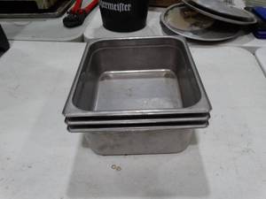 lot 1427 image: Metal Food Prep Pans