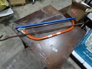 lot 1438 image: Reach Pick-up Tool and Hand Saw