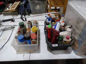 lot 1491 image: Spray Paint and Chemicals  Lot
