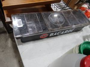lot 1522 image: Bacardi Lidded Container