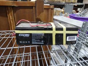 lot 1940 image: Enduring battery CB 12-12  12v12ah20hr
