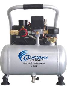 lot 41446 image: $$ California Air Tools CAT-1P1060S Light & Quiet Portable Air Compressor, Silver Retail $169
