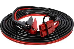 lot 41447 image: Jumper Cables Heavy Duty, 28 feet,1 Gauge,1100A, Booster Battery Cables with Permanent Installation Kit and Quick Connect Plug - 28 Ft Allows You to Jump Start a car from Behind a Vehicle