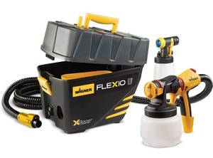 lot 41472 image: $$ Wagner Spraytech 0529091 FLEXiO 5000 Stationary HVLP Paint Sprayer, Sprays Unthinned Latex, Includes two Nozzles, iSpray Nozzle and Detail Finish Nozzle, Complete Adjustability for All Needs Retail $229