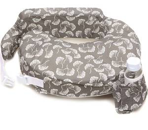 lot 41476 image: My Brest Friend Original Nursing Pillow for Breastfeeding, Nursing and Posture Support with Pocket and Removable Slipcover, Grey Flowing Fans