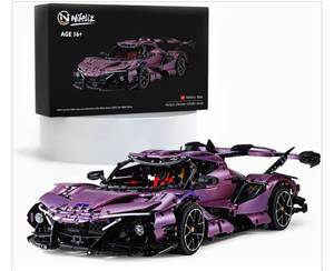 lot 41478 image: $$ Nifeliz Apello IE Sports Car, Building Project for Adults, Large, Purple Retail $202