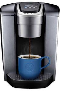 lot 58406 image: Keurig K-Elite Coffee Maker, Single Serve K-Cup Pod Coffee Brewer, With Iced Coffee Capability, Brushed Silver