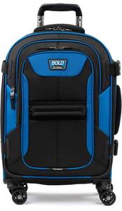 lot 58435 image: Travelpro Bold-Softside Expandable Luggage with Spinner Wheels, BlueBlack, Carry-On 21-Inch