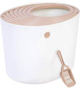 lot 58440 image: IRIS USA Top Entry Cat Litter Box