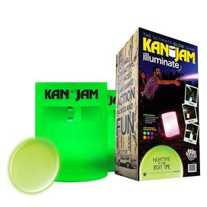 lot 58442 image: Kan Jam Illuminate Disc Toss Game, 13 Colors, for Backyard, Beach, Park, Tailgates, Day or Night (B01FSY5DKO)