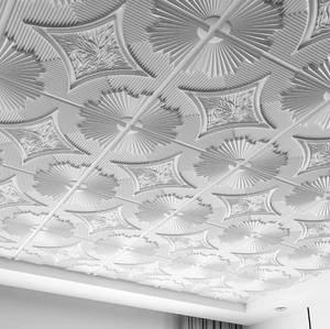 lot 60382 image: Art3d Drop Ceiling Tiles 24x24 in White (12-Pack, 48 Sq.ft), 3D Wainscoting Panels Glue Up 2x2