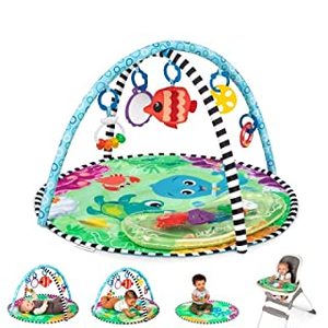 lot 60396 image: Baby Einstein Sea Floor Explorers 2-in-1 Water Mat Portable Tummy Time Activity Play Gym (B017RAK5LO)
