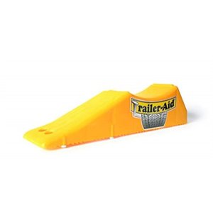 lot 60400 image: trailer-aid tandem tire changing ramp, the fast and easy way to change a trailers flat tire, holds up to 15,000 lbs, 4.5 inch lift (yellow)