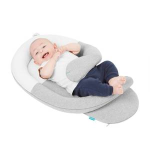 lot 60412 image: Babymoov CloudNest Lounger in Grey-White