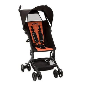 lot 60417 image: Delta Children Jeep Clutch Plus Travel Stroller in BlackOrange