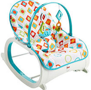 lot 60421 image: Fisher-Price Infant-To-Toddler Rocker, Geo Diamonds