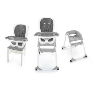 lot 69266 image: Ingenuity SmartClean Trio Elite 3-in-1 Convertible Baby High Chair, Toddler Chair, and Dining Booster Seat - Slate (B07CPVPFTD)