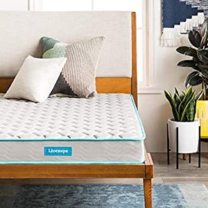 lot 69284 image: Linenspa 6 Inch Innerspring Twin Mattress with Foam Layer - Firm Feel -��CertiPUR-US Certified -��Mattress in a Box (B011397784)
