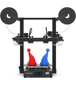 lot 69291 image: $$$ TRONXY IDEX 3D Printer Gemini S, 4 Print Modes 8 Languages Silent Board Support PVA, Independent Dual Extruder Printer with 0.25kg Dual Filament, Print Size 300x300x390mm - No Need to Repeat Leveling