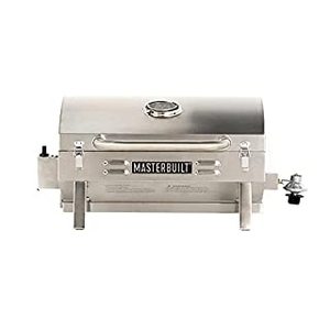 lot 69293 image: Masterbuilt MB20030819 Portable Propane Grill, Stainless Steel (B09GC6CD1X)