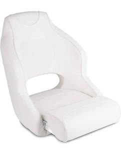 lot 69344 image: Leader Accessories Two Tone Captains Bucket Seat Boat Seat Premium Sports Flip Up Boat Seat