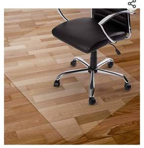 lot 72188 image: Kuyal Clear Chair Mat, Hard Floor Use, 48 x 30 Transparent Office Home Floor Protector mat Chairmats (30 X 48 Rectangle)