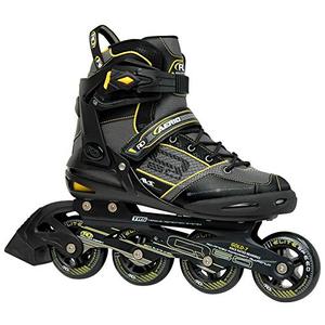 lot 72196 image: Roller Derby Aerio Q-60 Mens Inline Skates - BlackYellow - Size 06