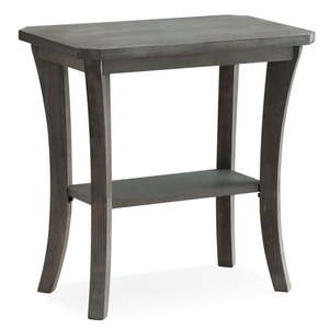 lot 47014 image: Design House Leick Home Rustic Wire Brushed Driftwood Narrow End Table in Rustic Gray