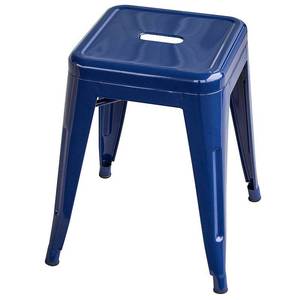 lot 47015 image: Set of 4 AmeriHome Loft 18 Metal Bar Stool, Blue
