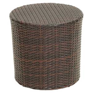 lot 47036 image: Keaton Wicker Barrel Side Table by Christopher Knight Home - Retail$91.99