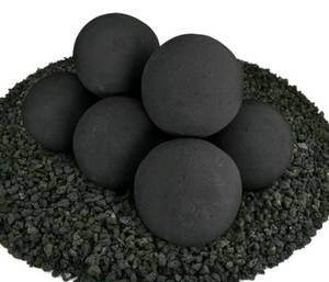 lot 47061 image: 14 CERAMIC FIRE BALLS FOR INDOOR OUTDOOR FIRE PITS OR FIREPLACES