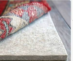 lot 47063 image: FiberSoft Extra Thick 100-percent Felt Rug Pad for All Floors - Grey