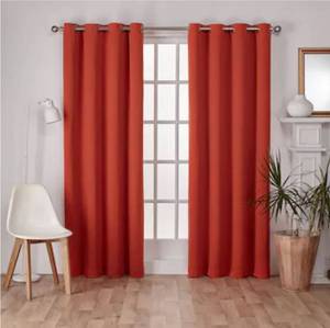 lot 47206 image: Exclusive Home 4-52x96 Inch Curtain Panels MeccaMecque Orange