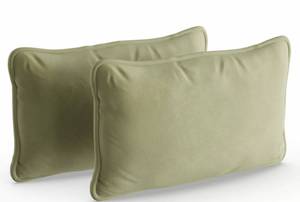lot 47240 image: Porch & Den Rockford Microsuede Throw Pillow Set Of 2 Green