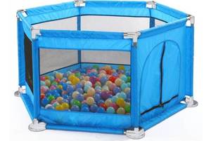 lot 16031 image: OCTAGON SHAPED PLAYPENBALL PIT, ETC