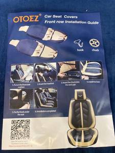 lot 16043 image: OTOEZ LUXURY CAR SEAT COVERS 2 FRONT SEATS ONE BENCH SEAT REAR COLOR-PEACH