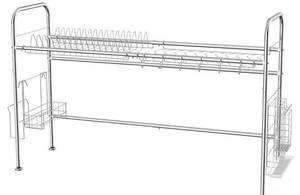 lot 16060 image: Dish Drying Rack SKU BOWLSHELF06