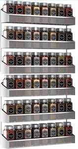 lot 16069 image: Auledio 2 Pack Spice Rack Organizers Grey