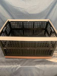 lot 16072 image: Set Of Two Foldable Storage Crates
