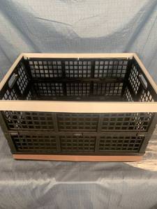 lot 16073 image: Set Of Two Foldable Storage Crates