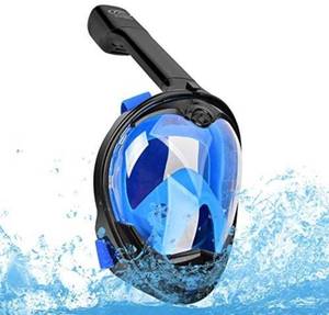 lot 16082 image: FEI YU CREATIVE Full Face Snorkeling Mask Blue