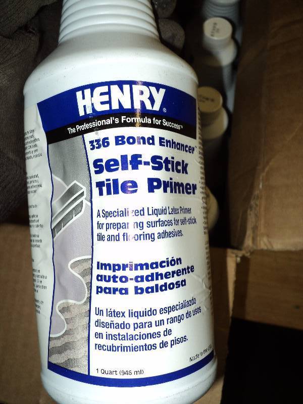 (11) ct. lot Henry 336 Bond Enhancer Self Stick Tile Primer, 1 quart