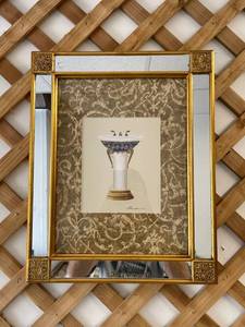 lot 5624 image: mirror framed sink picture signed